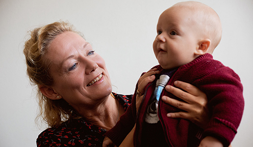 Mette Skovgaard Væver fotograferet ifm. projektet 'Forstå din baby'
