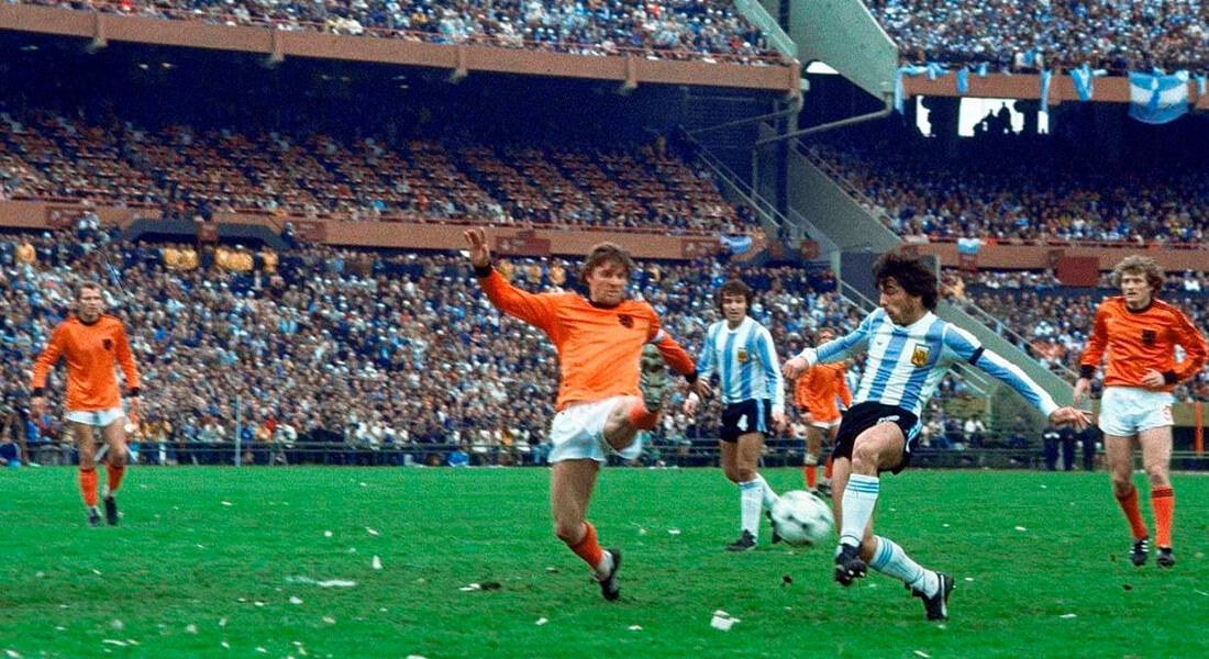 Billede fra VM-finalen i Argentina i 1978