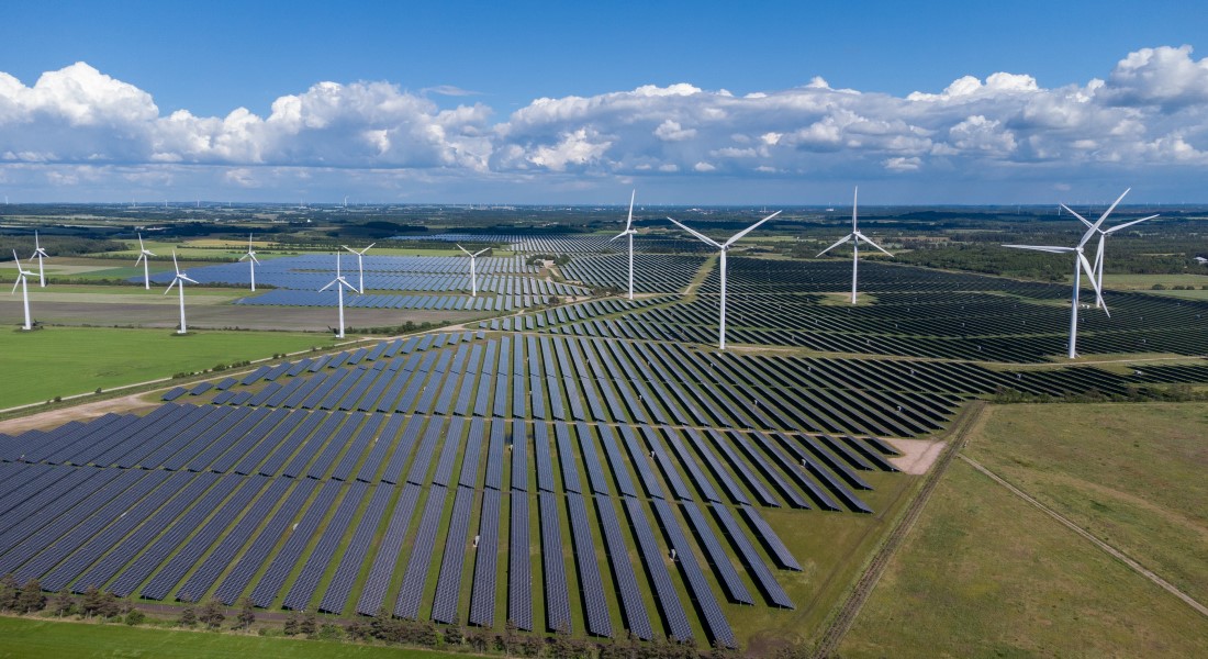 Renewable energy production. Photo: Colourbox/ Kenneth Bagge Jørgensen