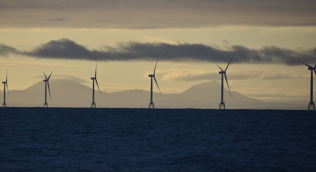 Offshore windfarm.